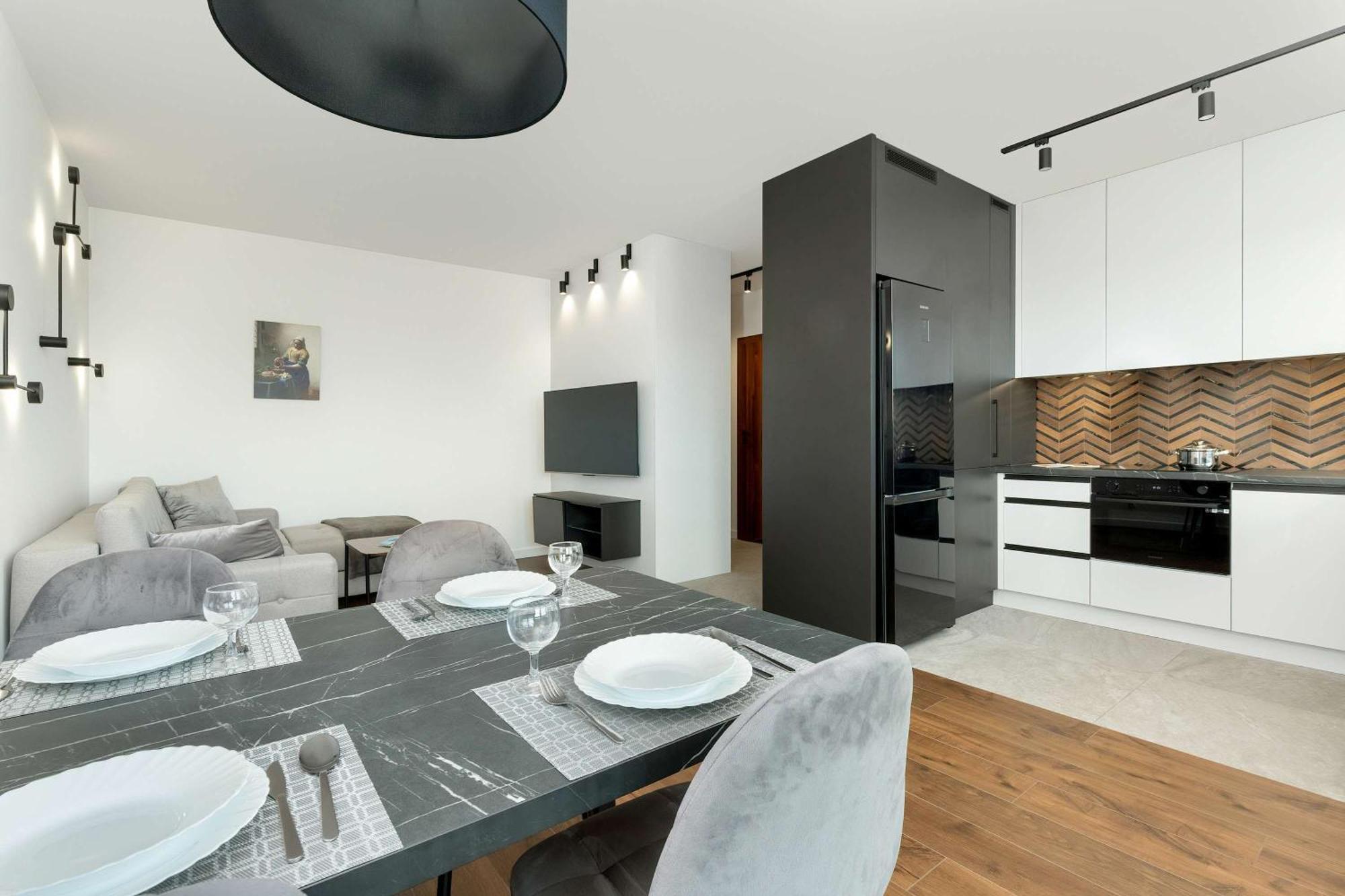 Stylowy Apartament Z Parkingiem Gdansk By Noclegi Renters Exterior foto
